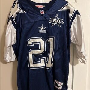 Mitchell & Ness Navy and White Kids Jersey